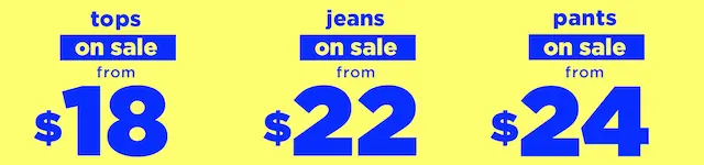 multiple items on sale